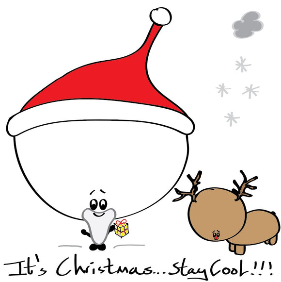 Santa Bonce it's Christmas stay cool