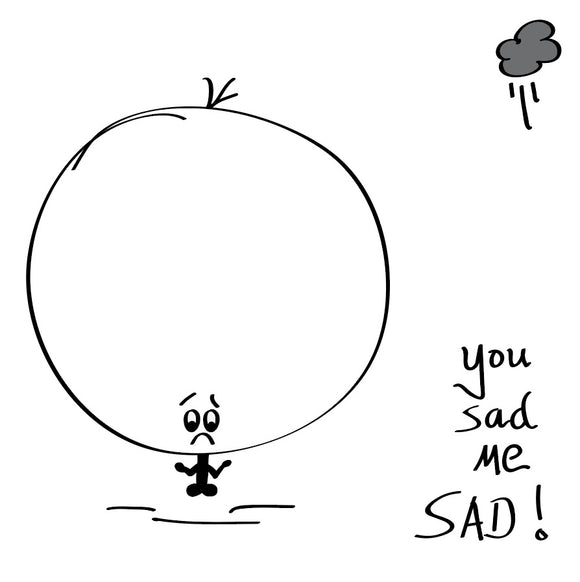 We all get sad sometimes, let them know you're there for them - with this Big Bonce you sad me sad card.