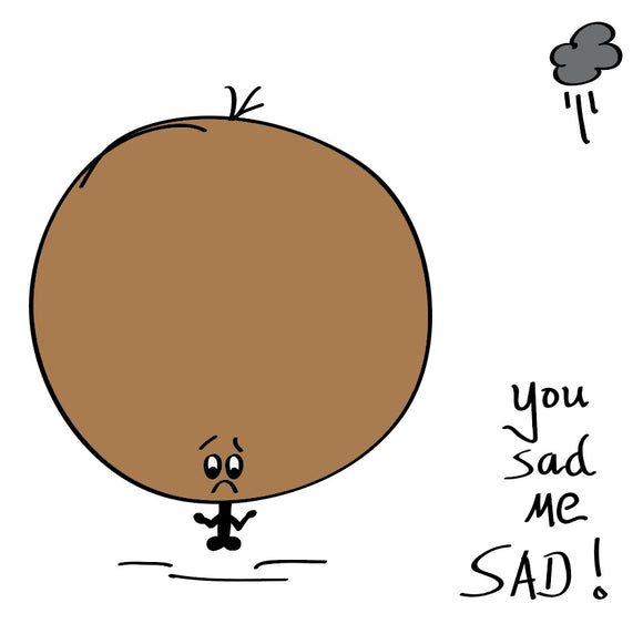 We all get sad sometimes, let them know you're there for them - with this Big Bonce you sad me sad card.