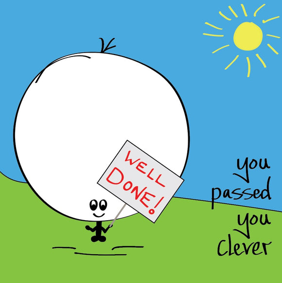 Tell that Clever Bonce what a completely Clever Bonce they are - with this colourful Big Bonce you passed you clever card with a splash of sunshine. 