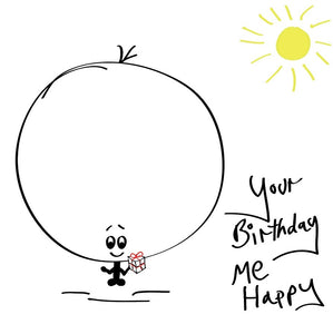 BIG up the birthday love with this Big Bonce birthday card with a splash of sunshine.