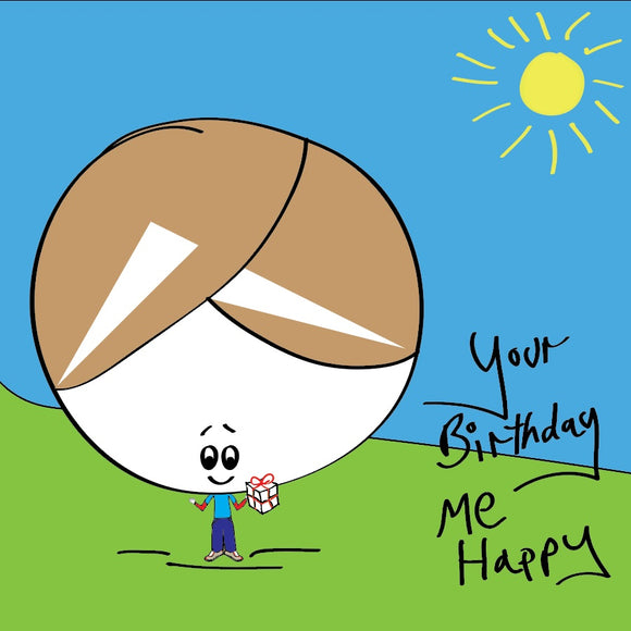 Share the birthday love with this colourful Cheeky Bonce birthday card with a splash of sunshine.