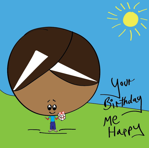 Share the birthday love with this colourful Cheeky Bonce birthday card with a splash of sunshine.