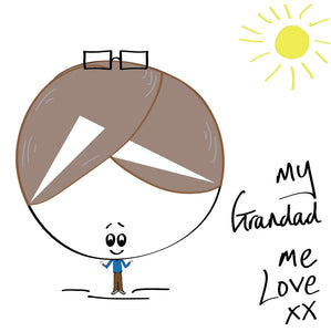 Yep, every grandad is just super lovely - why not tell them with this my grandad me love card with a splash of sunshine. 