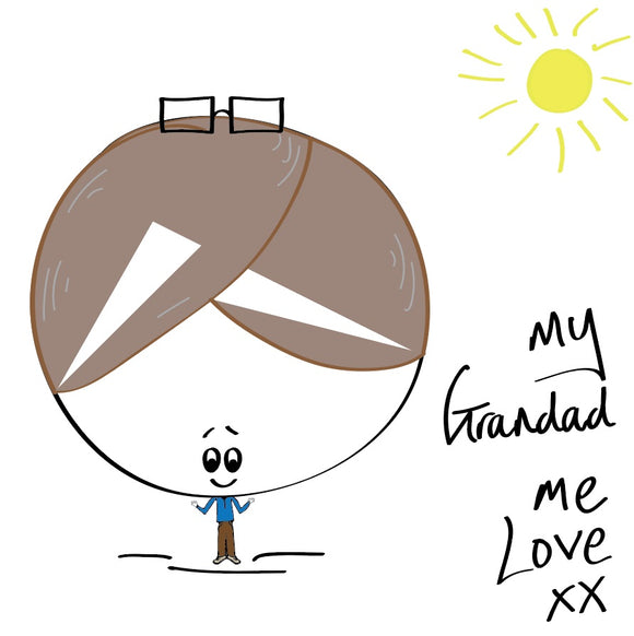 Yep, every grandad is just super lovely - why not tell them with this my grandad me love card with a splash of sunshine. 