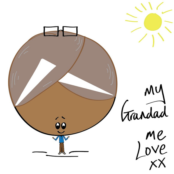Yep, every grandad is just super lovely - why not tell them with this my grandad me love card with a splash of sunshine. 