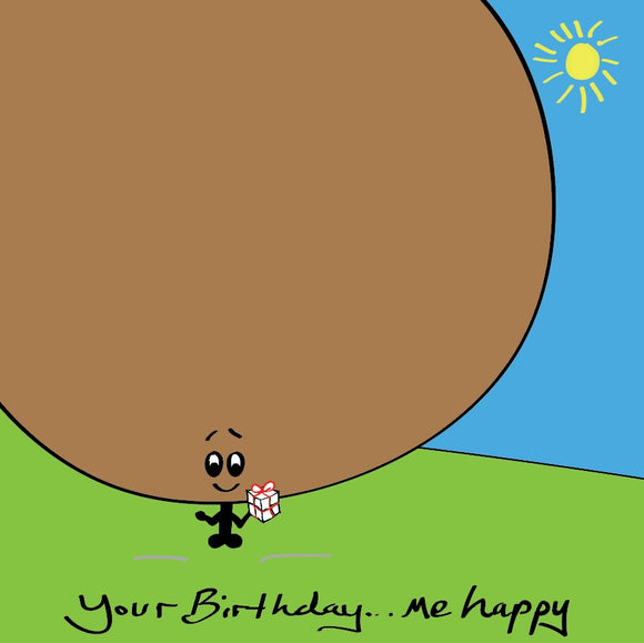 Share some MASSIVE birthday love, with this colourful MASSIVE Bonce birthday card with a splash of sunshine. 