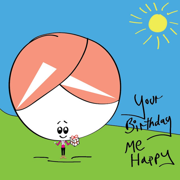 Share the birthday love with this colourful Mummy Bonce birthday card with a splash of sunshine