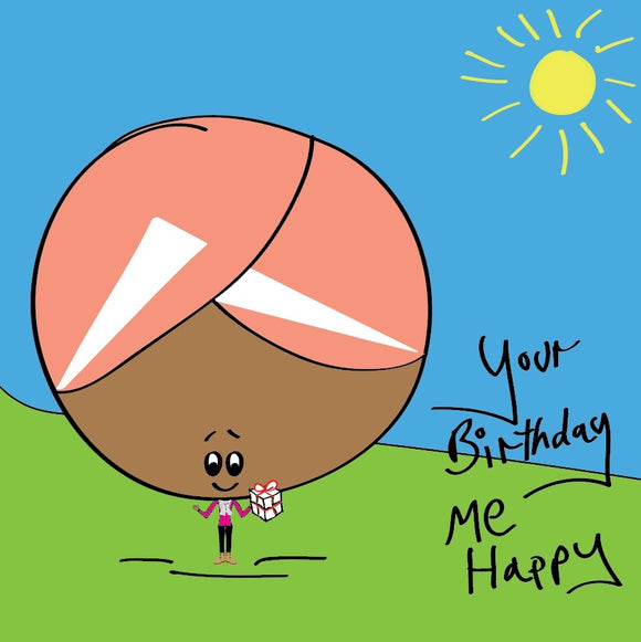 Share the birthday love with this colourful Mummy Bonce birthday card with a splash of sunshine