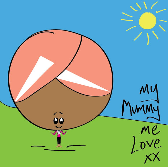 Yeah, all mums are marvellous – it doesn’t have to be Mothers’ Day to let yours know with this colourful my mummy me love card with a splash of sunshine. 