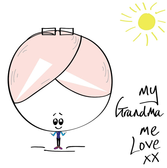 Yep, every grandma is just flat out cool - so share the love with this my grandma me love card with a splash of sunshine. 