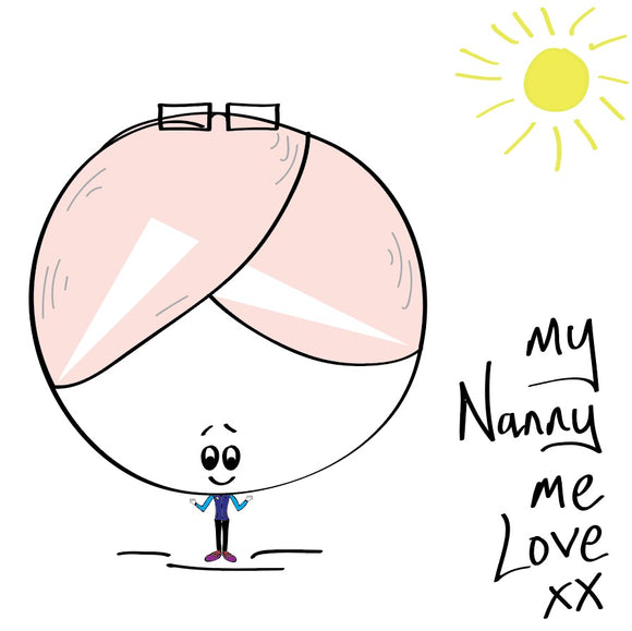 Yep, every nanny is just flat out cool - so share the love with this my nanny me love card with a splash of sunshine. 