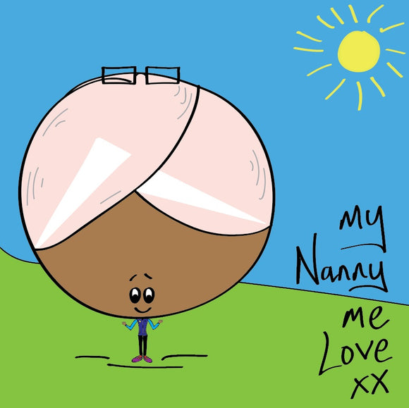 Yep, every nanny is just flat out cool - so share the love with this colourful my nanny me love card with a splash of sunshine. 