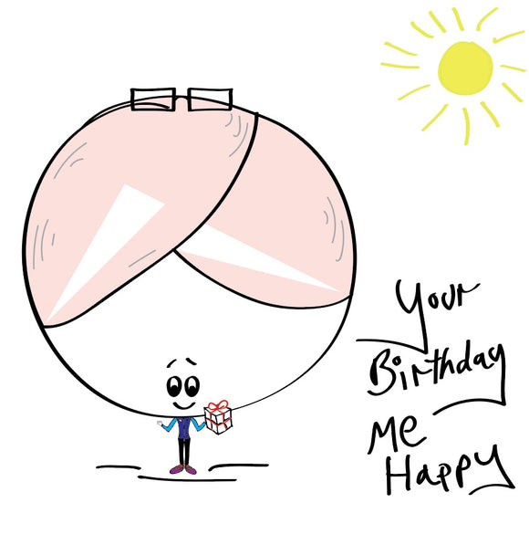 Keep the birthday love simple with this Nanny Bonce birthday card with a splash of sunshine.