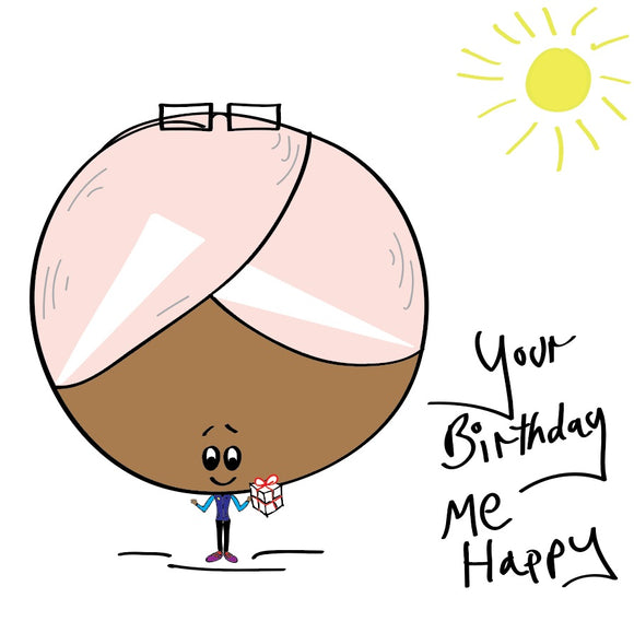 Keep the birthday love simple with this Nanny Bonce birthday card with a splash of sunshine.