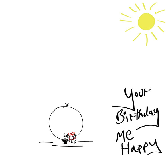 Size doesn't matter - but the birthday love does - so share some with this super cute Tiddly Bonce birthday card with a splash of sunshine. 