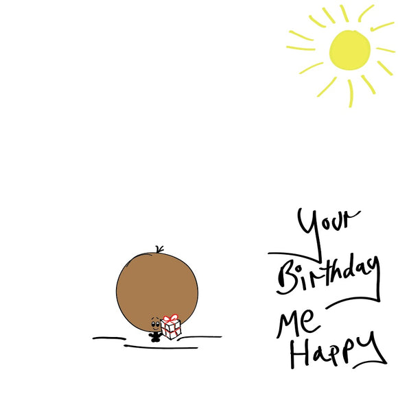 Size doesn't matter - but the birthday love does - so share some with this super cute Tiddly Bonce birthday card with a splash of sunshine. 