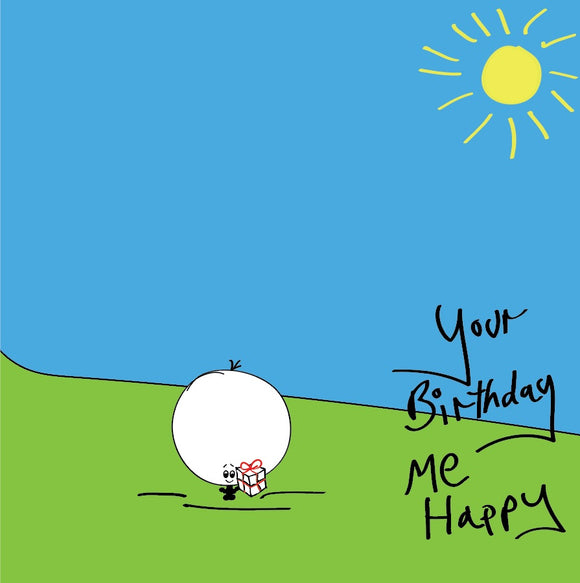 Size doesn't matter - but the birthday love does - so share some with this colourful, super cute Tiddly Bonce birthday card with a splash of sunshine. 