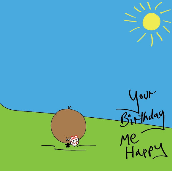 Size doesn't matter - but the birthday love does - so share some with this colourful, super cute Tiddly Bonce birthday card with a splash of sunshine. 
