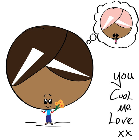 Yeah - they're cool - you know it, let them know it - with this - you cool, me love card